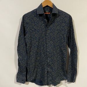 Seidensticker Elegant Navy Floral Men's Shirt